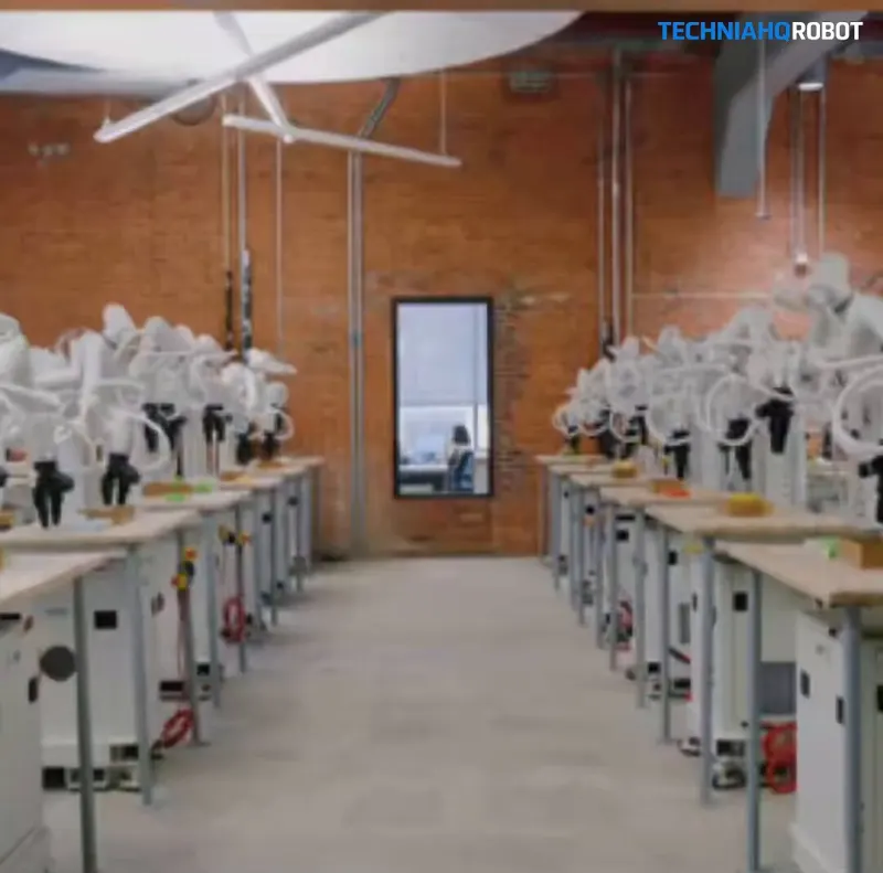Largest Robot Data Factory Drops Footage