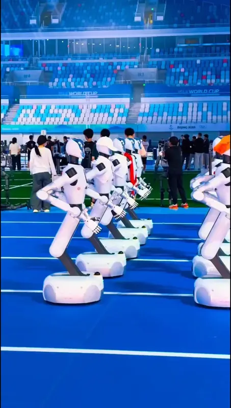 Most Surreal Warm-up at World Humanoid Robot Games