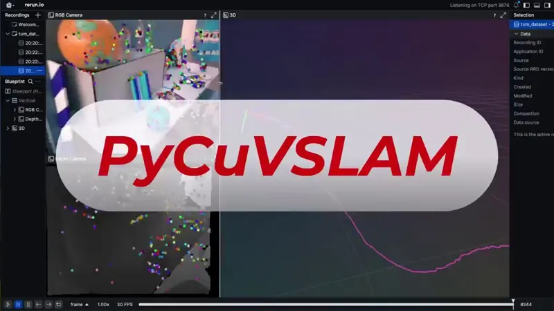 PyCuVSLAM: GPU-Accelerated Visual SLAM for Python