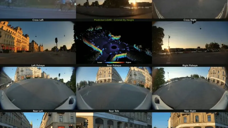 NVIDIA Cosmos 3 for Driving: 11 Synced Camera Views and LiDAR